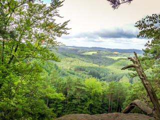 View of the landscape from the high rock.