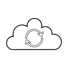 cloud sync refresh backup computing data icon