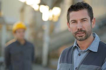 portrait of confident male supervisor