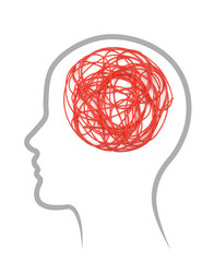 Simbolo uomo psicologia mentale