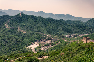 Fototapeta premium Chinese great wall in Beijing, China