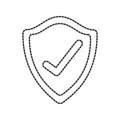 shield checkmark protect security insignia technology