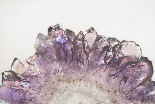 Closeup of crystal slice