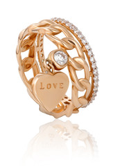 original female ring of gold
