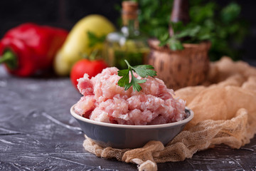 Raw minced meat 