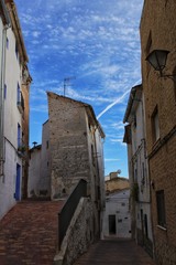Narrow rural streets in Chelva, Valencia