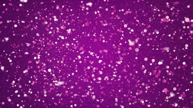 White Glittering sparks flying Glowing Particles Motion Graphic Purple Background