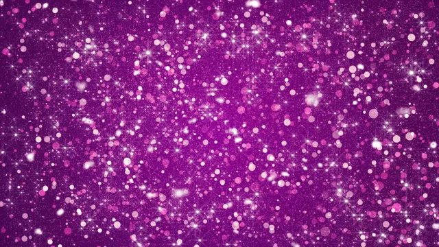 White Glittering sparks flying Glowing Particles Motion Graphic Purple Background
