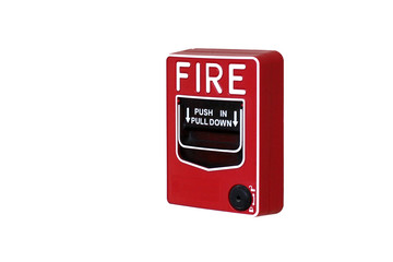 red fire alarm box