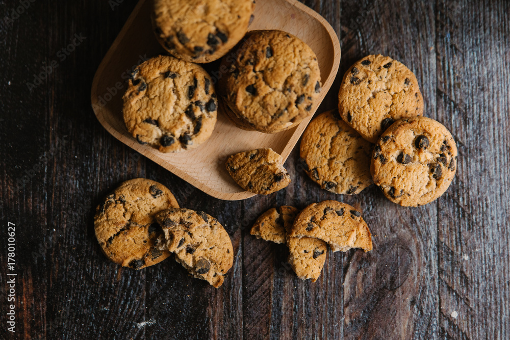 Wall mural chocolate cookie