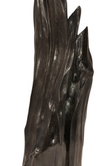 Four old wooden boards isolated on a white background. Old Wood plank