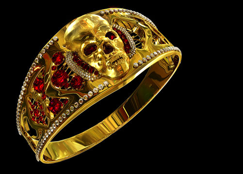 Adjustable Size Chrysoprase With Diamond & Tsavorite in 18K Gold Skull Ring  Skullis Exclusive - Skullis Gemstone & Crystal Skulls