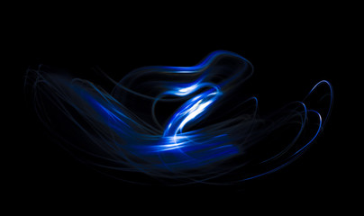 Overlay light, an abstract pattern on a dark background