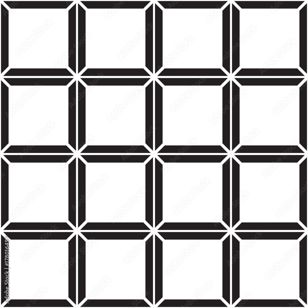 Wall mural Seamless Rectangular Pattern Tile Design