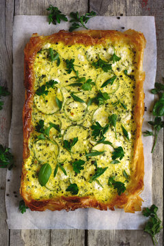 Roasted tart with Spring vegetables