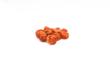 dried longan fruit on white background, Dried Longans close up, Dragon eyes, Sacred fruit, dried longan product of thailand