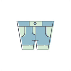 Clothes set ico logo design illustration