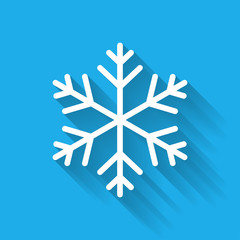 Snowflake Icon - Flat Icons, Winter season, christmas