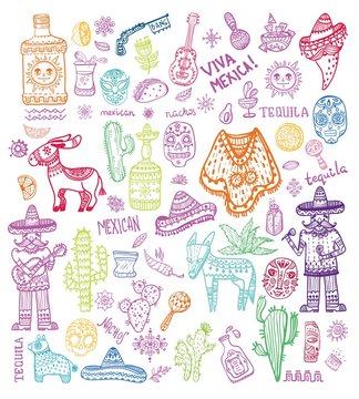Mexico illustrations collection