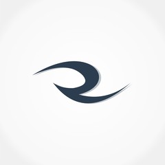 letter R symbol business logo