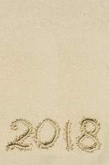 2018 year beach background