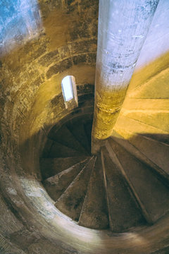 Stone spiral staircase