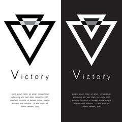 Letter V logo design