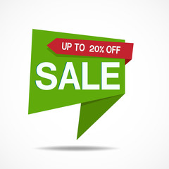 Label SALE Sticker of Modern Style