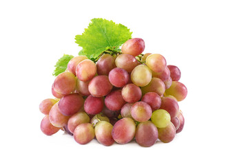 Bunch of grape on white background
