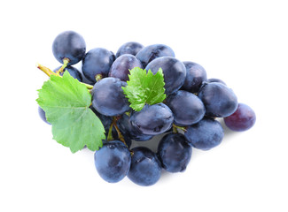 Bunch of grape on white background