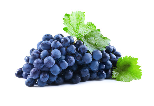 Bunch of grape on white background