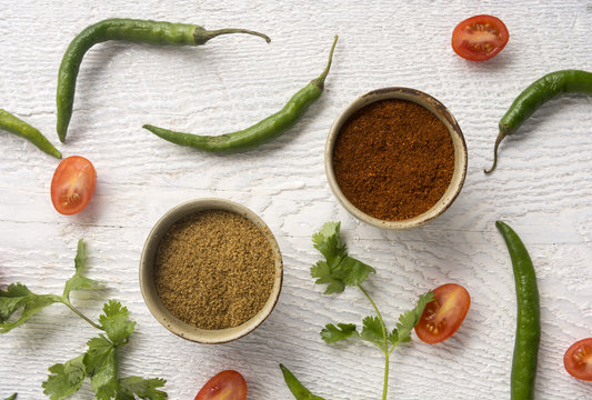 Chili Powder, Cummin with Jalapeno Chili Peppers,Cilantro and C
