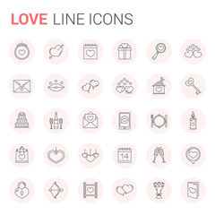 Love Line Icons