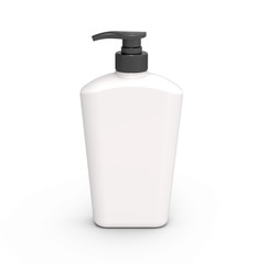 Pump dispenser bottle mockup