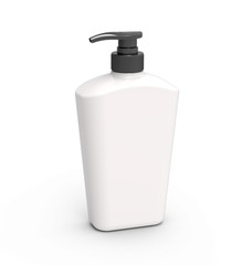 Pump dispenser bottle mockup