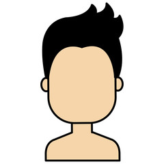 young man shirtless avatar character