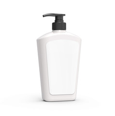 Pump dispenser bottle mockup
