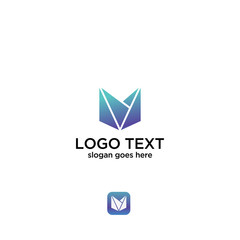 Letter M Logo abstract