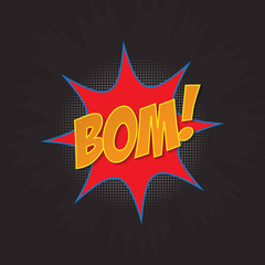 Retro Pop Art comic shout seamless pattern