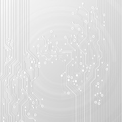 Vector circuit board illustration. Abstract technology