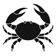 Crab icon, simple style