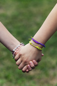 Two hands keeping together