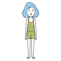 beautiful woman avatar character
