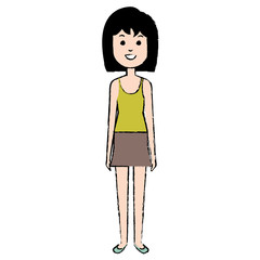 beautiful woman avatar character