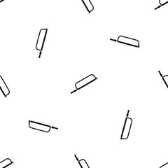 Hacksaw pattern seamless black