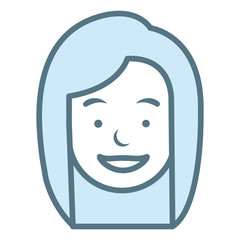 Obraz premium beautiful woman head avatar character