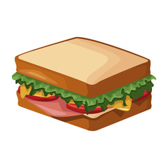 Sandwich healthy food icon vector illustration graphic design