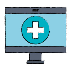 computer display with medical software