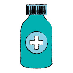 bottle drugs isolated icon