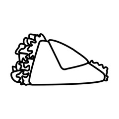Burrito mexican food icon vector illustration graphic design